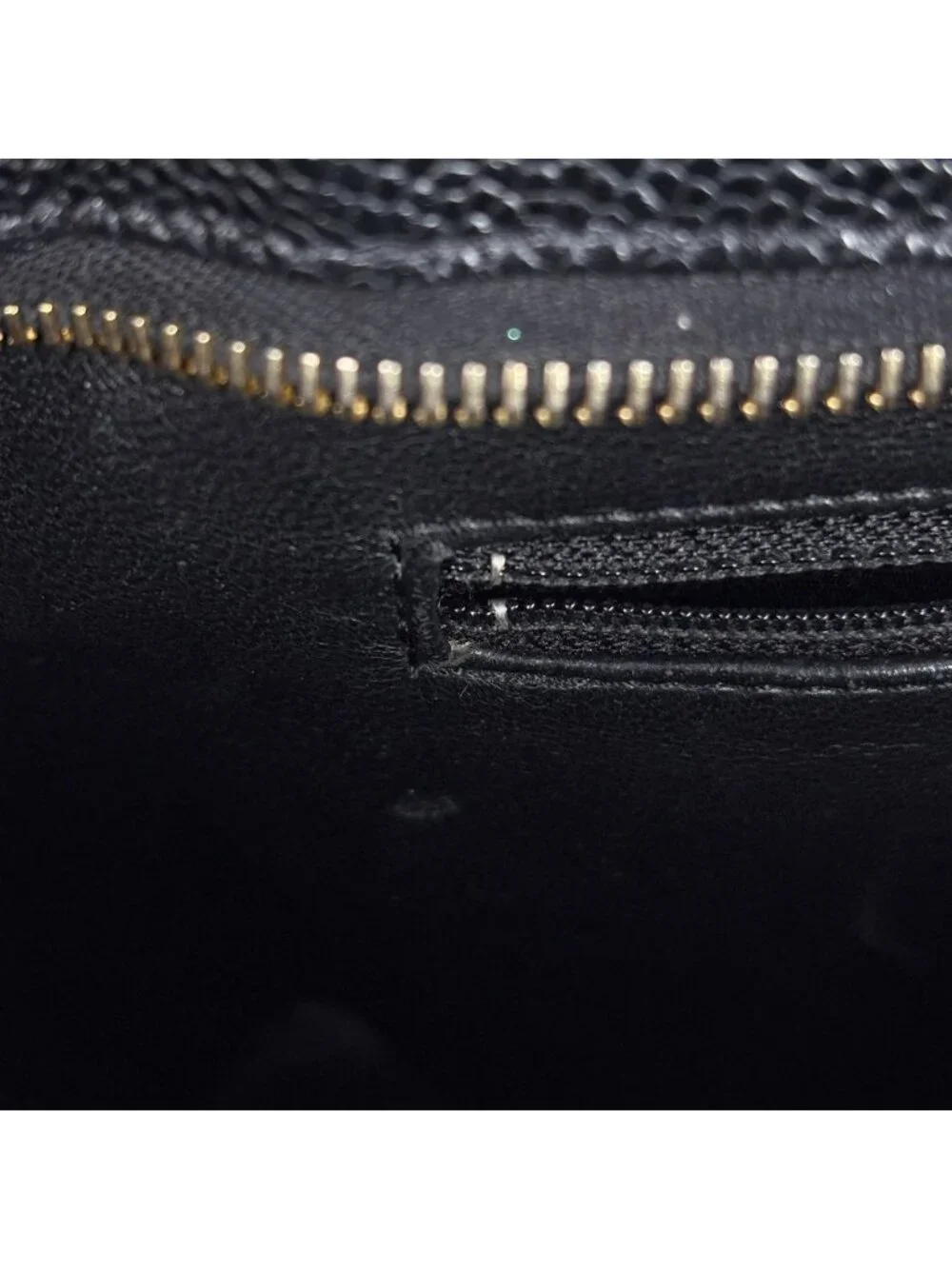 Chanel Reissue Tote CC Logo Quilted Caviar Leather Black